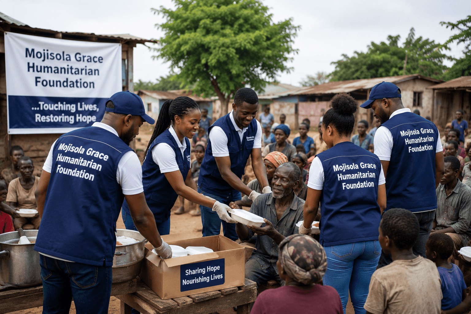 Mojisola Grace Humanitarian Foundation founder and team