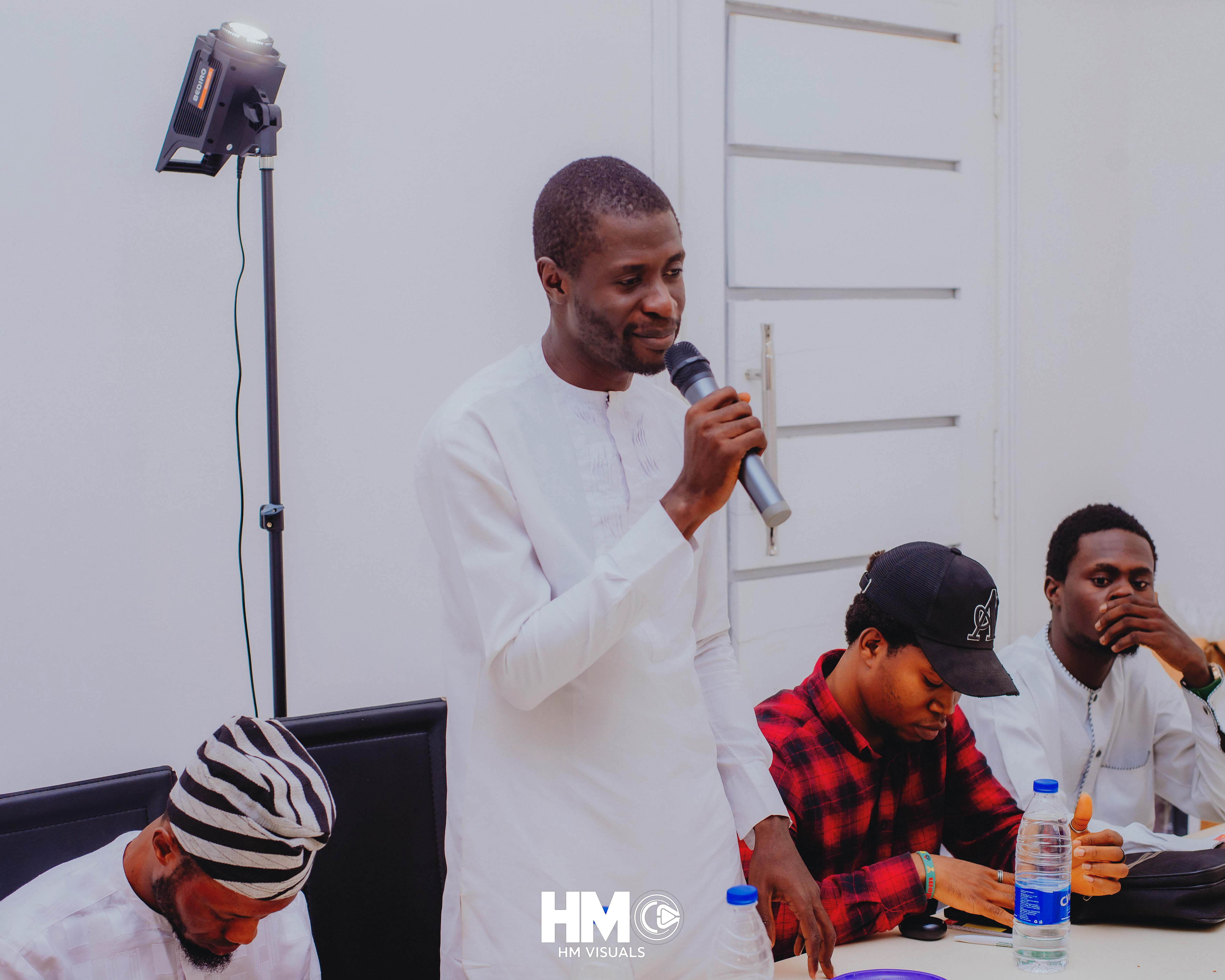 Interactive Session – Surv Monsuru sharing his thoughts and contributing to the interactive session at the Official Opening of Mojisola Grace Humanitarian Foundation.