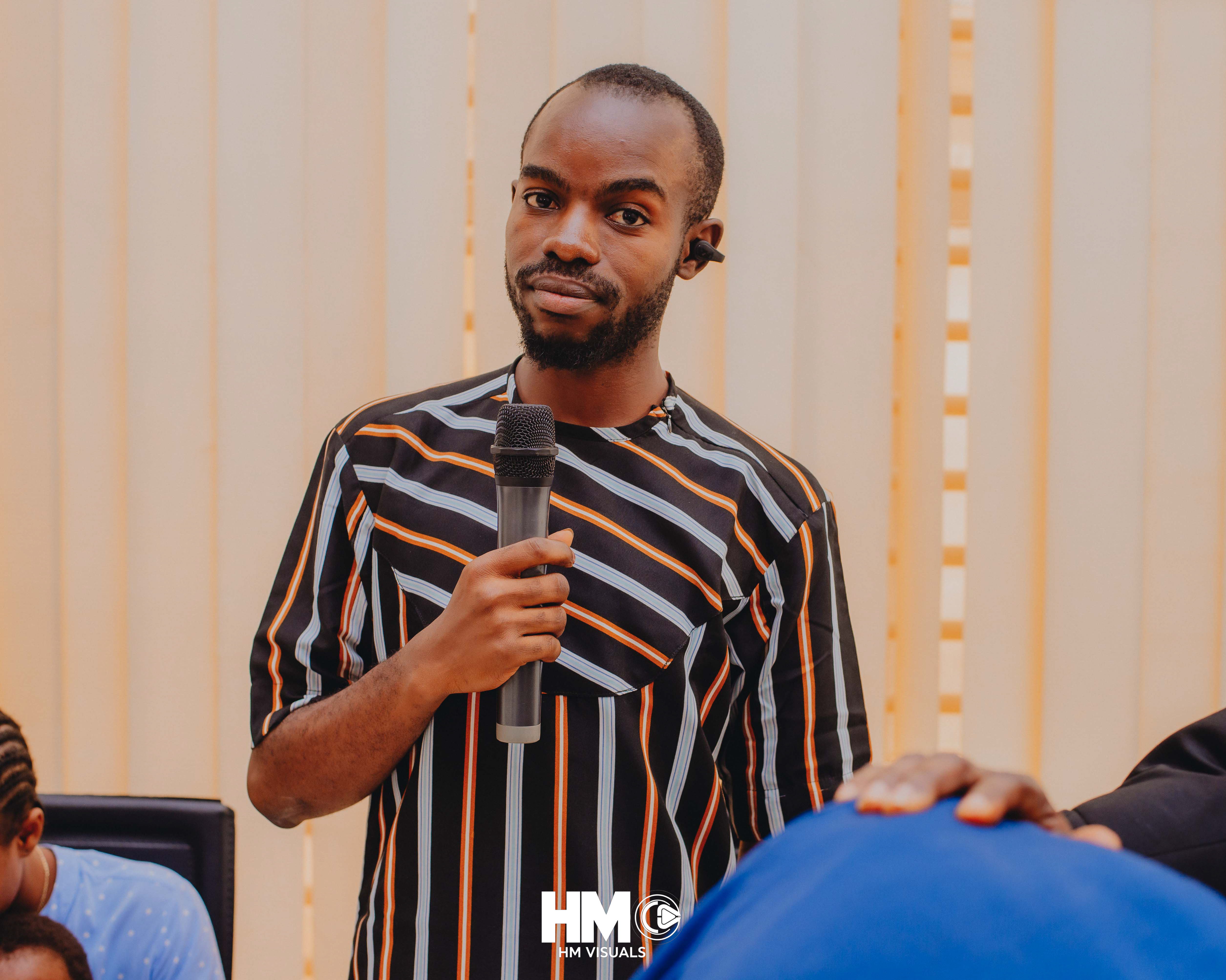 Interactive Session – Mr Akinlolu Victor D. sharing his thoughts and contributing to the interactive session at the Official Opening of Mojisola Grace Humanitarian Foundation.